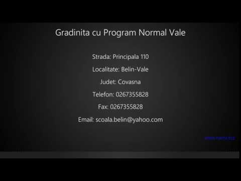 Gradinita cu Program Normal Vale Belin-Vale