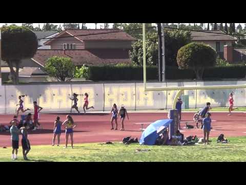 JVG 400m at Fountain Valley - 4-20-16 - Los Alamitos Girls
