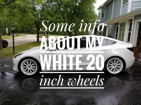 Info on my WHITE model 3 wheels