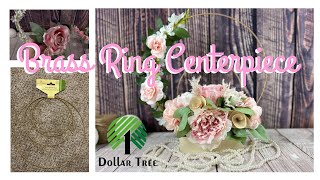 Dollar Tree Brass Ring Centerpiece