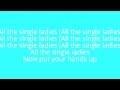 lyrics to single ladies by kidz bop kids