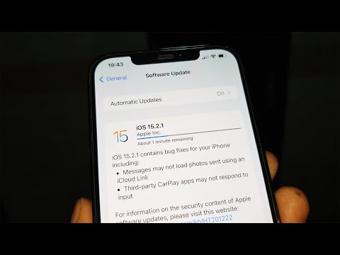 Installing iOS 15.2.1 UPDATE on Apple iPhone 12 Pro Max