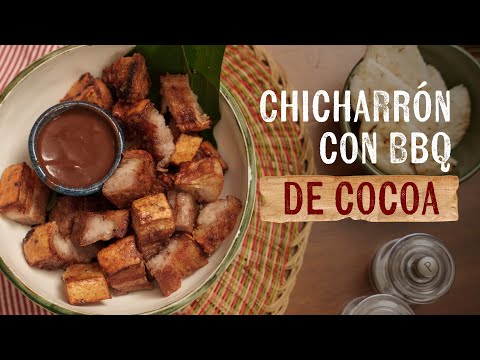 Chicharrón con BBQ con cocoa