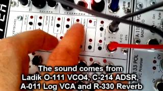 Video thumbnail for Ladik D-333 Modular Synth Pop Demo by RuprechtM