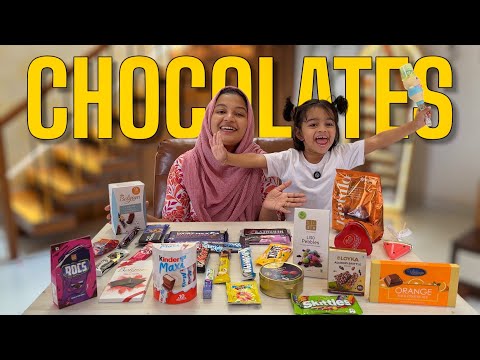 TRYING all TYPEs of *CHOCOLATEs* with AYRA..🤩😍