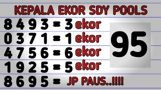 PREDIKSI SDY POOLS 28 AGUSTUS 2026 | BOCORAN SIDNEY HARI INI | RUMUS KEPALA EKOR