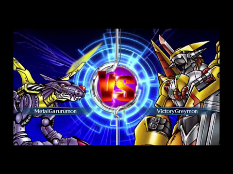 MetalGarurumon vs VictoryGreymon - Digimon World Re-Digitize