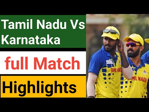 Syed Mushtaq Ali Trophy 2021 Final Full Match highlights Tamil Nadu vs Karnataka
