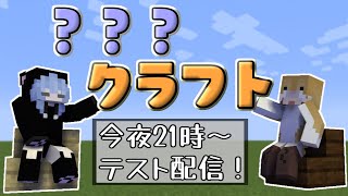 【Minecraft】テスト配信！もうすぐ二人実況はじめます！【女性２人実況】
