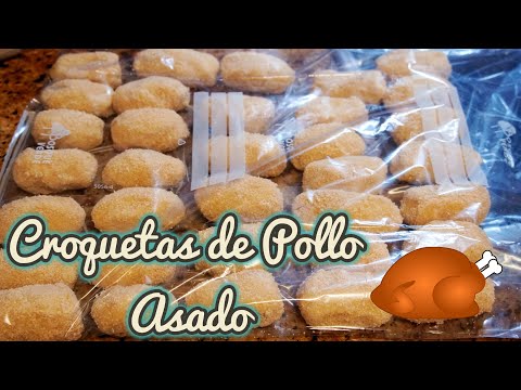 CROQUETAS DE POLLO ASADO FÁCILES paso a paso
