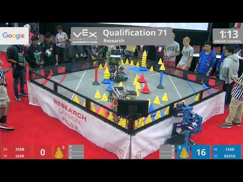 2018 VRC Res Q71 - 356B 333R vs 134D 8331A - 75 to 69