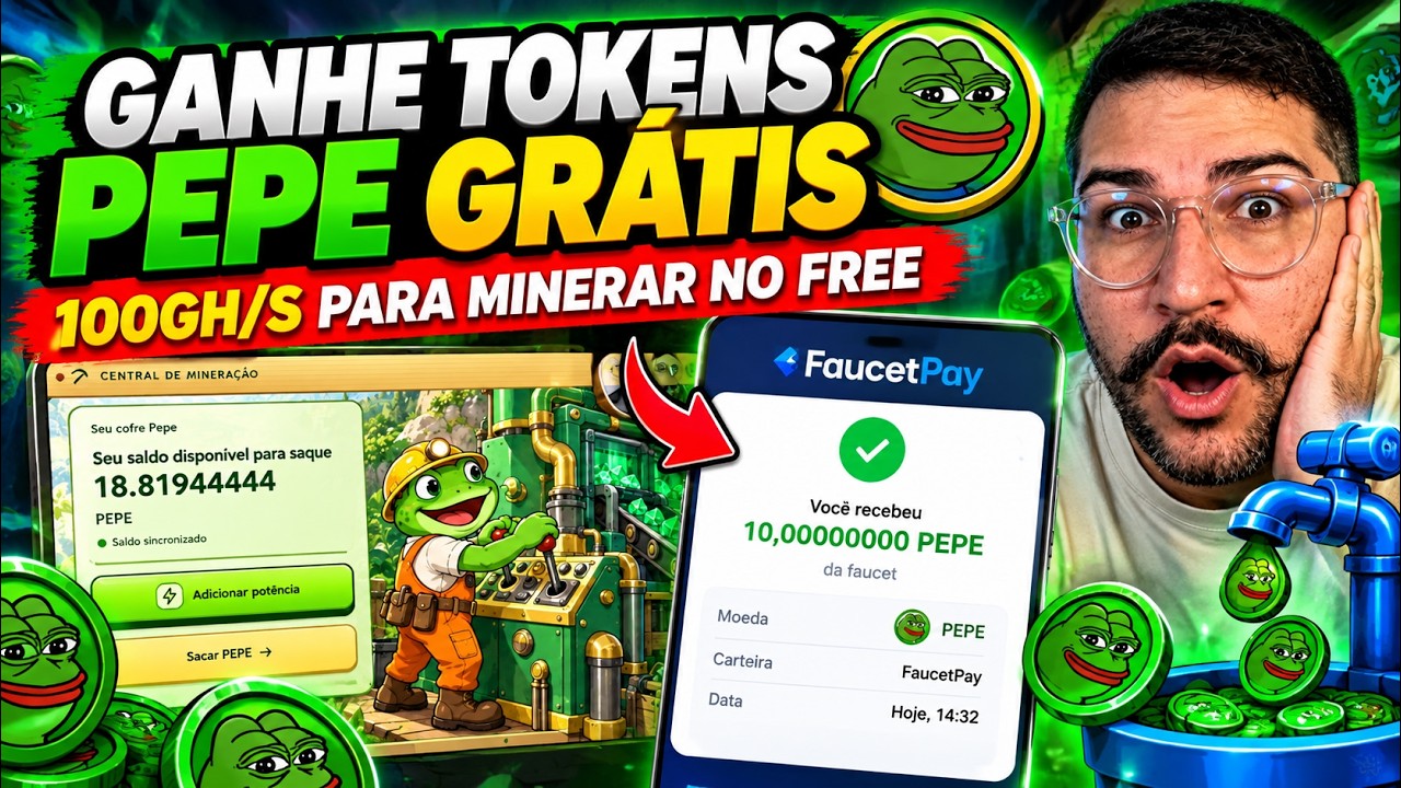 MINERE O TOKEN PEPE GRÁTIS PARA SUA FAUCETPAY | PEPE REAL