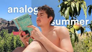 summers were meant to be analog | beach days, campfires, and baking