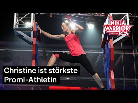 Christine Theiss impresses as the strongest woman of the evening | Ninja Warrior Germany Celebrit...