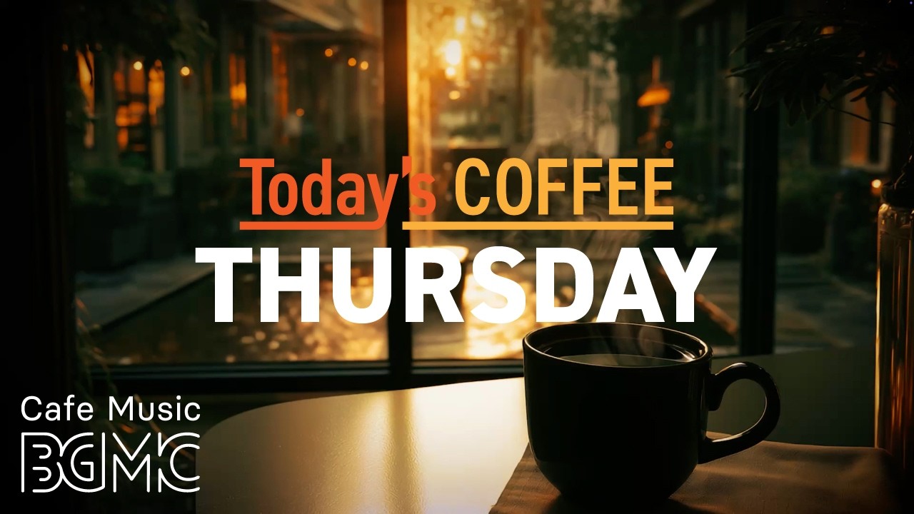 Cafe Music LIVE | Today's COFFEE THURSDAY: August Quiet Window Cafe Music ☕ Soft Jazz for Work