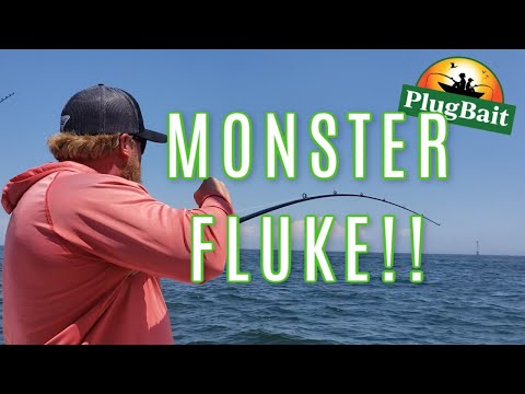 Massive Fluke Caught On PlugBait!®