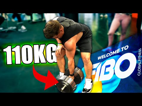 FIBO 2023 ! LEVANTEI O HALTERE DE 110KG COM 1 MÃO !