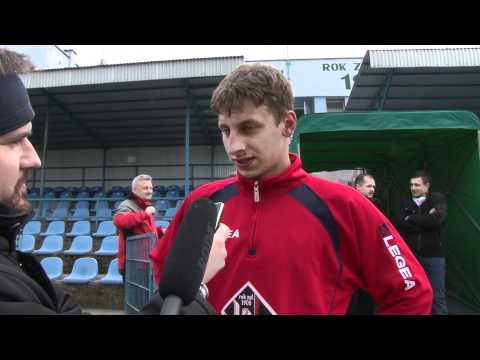 Konrad Spurna po meczu Przebój Wolbrom - Naprzód Jędrzejów