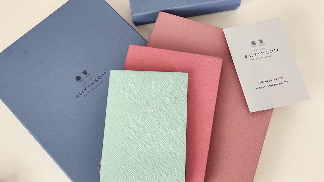 The Ultimate Luxury Notebooks, Smythson Chelsea, Soho & Portobello. Pink notebook/journal/sketchbook