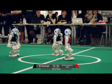 RoboCup 2016 Semi-Final - B-Human vs. UChile Robotics Team