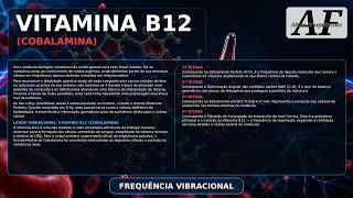 EXPERIMENTO AO VIVO: FREQUÊNCIA DA VITAMINA B12 (COBALAMINA) [EXPERIMENTAL]