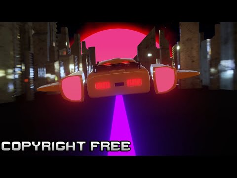 Synthwave City Loop Stock Video/Animated Background