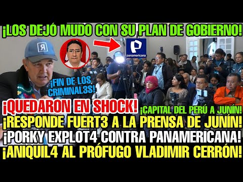 ¡PORKY EXPLOT4 ANTE MEDIOS DE JUNÍN! LANZA PROPUESTAS Y SOLUCIONES URGENTES PARA LA REGIÓN Y EL PERÚ