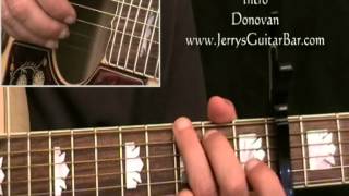 How To Play Donovan Ballad of Geraldine (intro only)