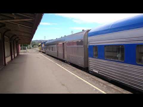 The Overland departing Ararat 8 January 2019