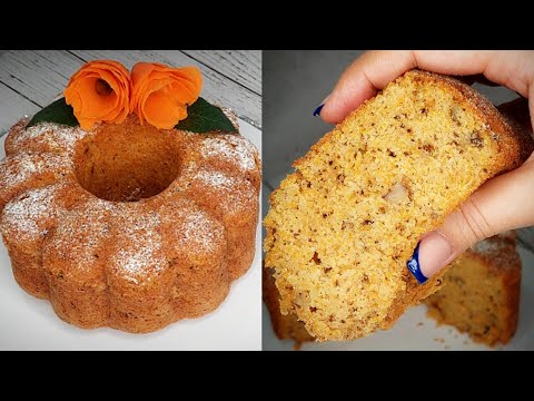 Incredibly Moist Carrot Cake Recipe / Homemade Carrot And Walnut Cake