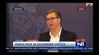 Вучиќ се повлече – нема полициски час во Србија