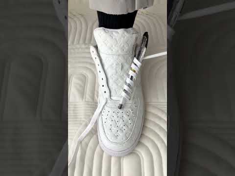 How To Lace Custom Air Force 1's  🤍 #shorts