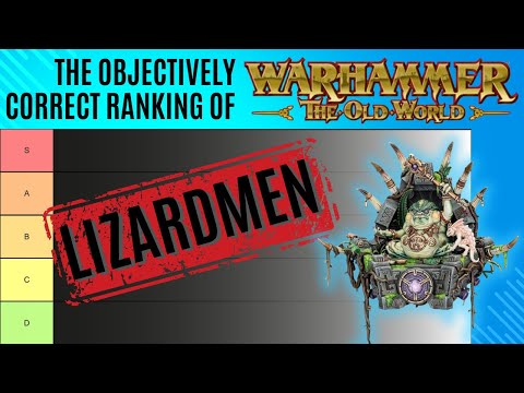 🔴 Ranking the BEST and WORST Lizardmen Units! 🔴