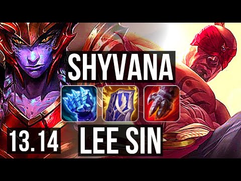 SHYVANA vs LEE SIN (JNG) | 1.9M mastery, 1000+ games, 8/3/18 | KR Master | 13.14