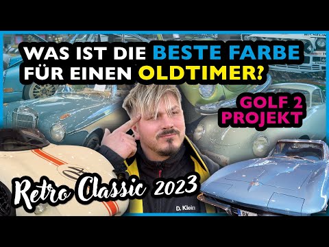 Retro Classics Stuttgart 2023 | Welche Farbe bekommt unser Golf? |  mylenkrad