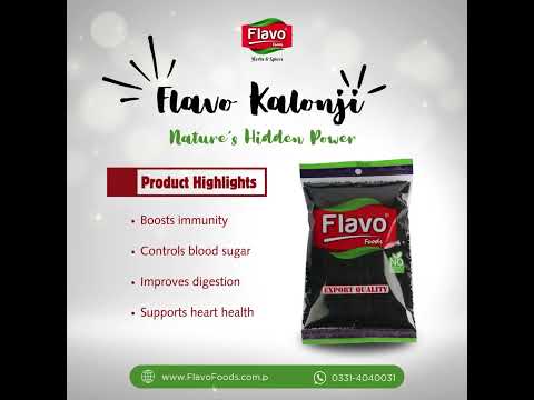 FlavoFoods Kalonji | Nigella Seeds with Natural Healing 🌿