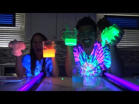 How to make DIY Glow in the Dark (Fluorescent) Slime | Mister C