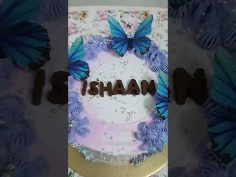 #mango flavor and butter fly degin cake