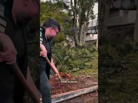 PREFEITO DE JUQUITIBA WILHIANS SOARES NA PASSARELA DO JARDIM DAS PALMEIRAS