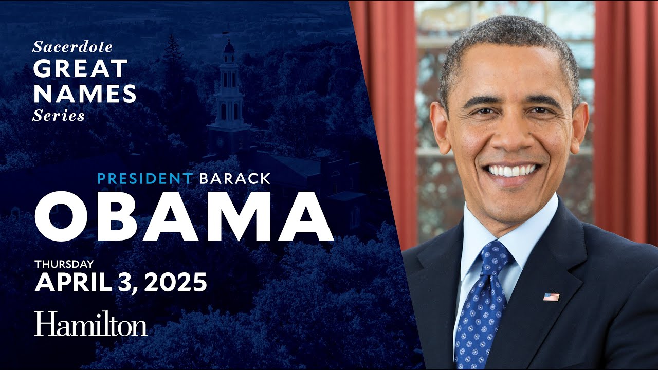 A Conversation with President Barack Obama | Hamilton College Sacerdote Great Names Series