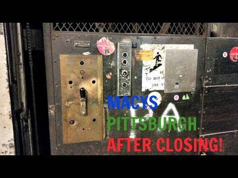 Exclusive! Manually Controlled Otis Freight Elevators - Former Kaufmann's/Macys - Pittsburgh, PA