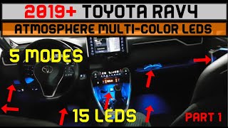 2019 2020 2021 2022 Toyota RAV4 - Installing Atmosphere Multi-Color LEDs Kit - Part 1 (How-To/DIY)