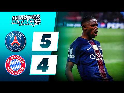 ✅ En un PARTIDAZO, el PSG le GANÓ 5-4 al BAYERN MUNICH y todo se define en el ALLIANZ ARENA