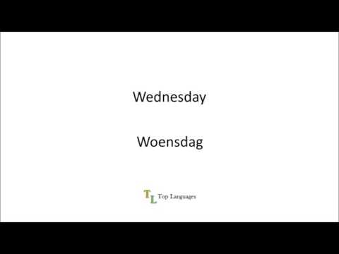 Learn Dutch English Weekdays - Dagen van de week - Nederlands Engels Zinnen - Sentences