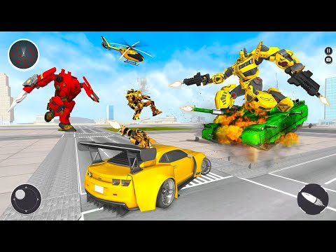 Jet Robot Car Transformation Simulator - Robot Game - Android Gameplay