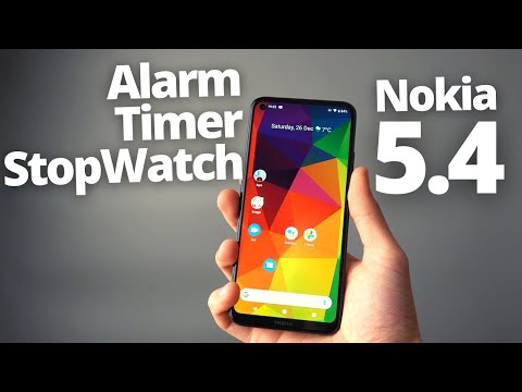 Nokia 5.4 -  Set up Alarm / Timer /Stopwatch & Change Alarm Volume