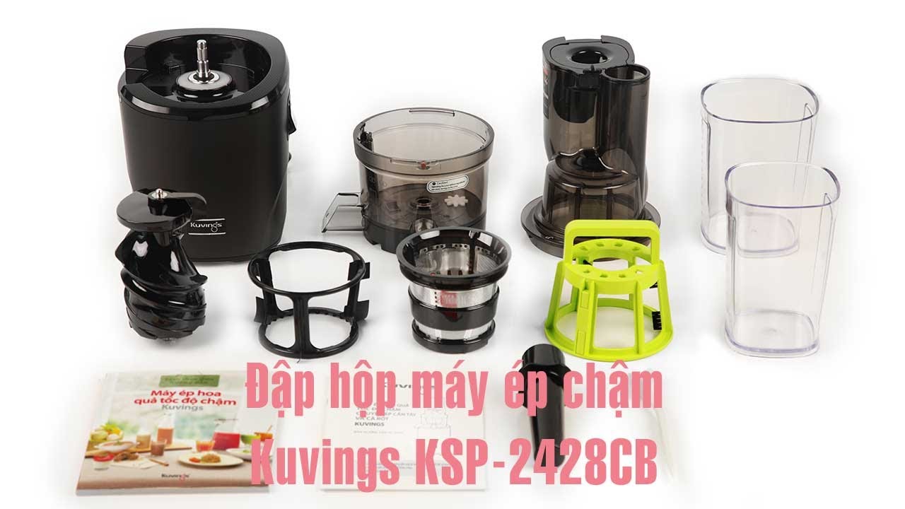 Đập hộp máy ép chậm hiệu Kuvings KSP-2428CB [REVO830]