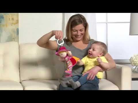 Lamaze Baby Doll Clip on Colorful Soft Fabric Baby Activity Toy