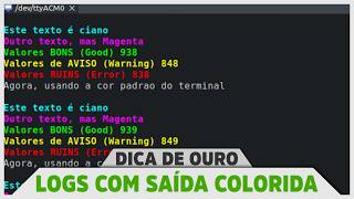 Printf Colorido: Cores no Terminal para Logs || Embedded C