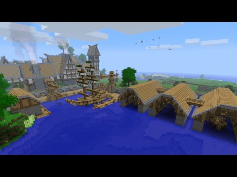 UNBELIEVABLE Transformation of My Town Harbour in Minecraft!